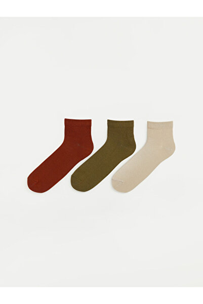 LC Waikiki Rmz Gi̇yi̇m Farkiyla Men's Socks 3-Piece Set