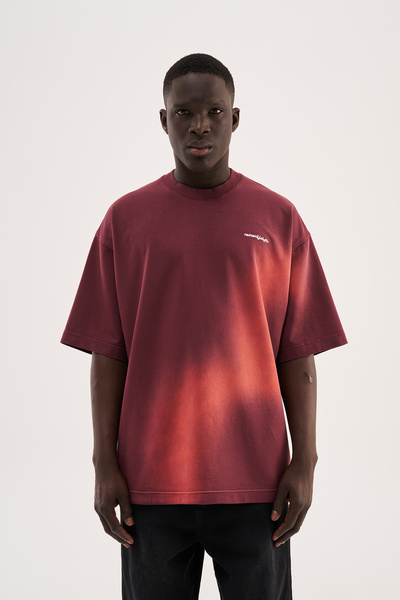 Machinist Tricou oversize lavabil cu imprimeu Romanticism pentru bărbați, Cireș