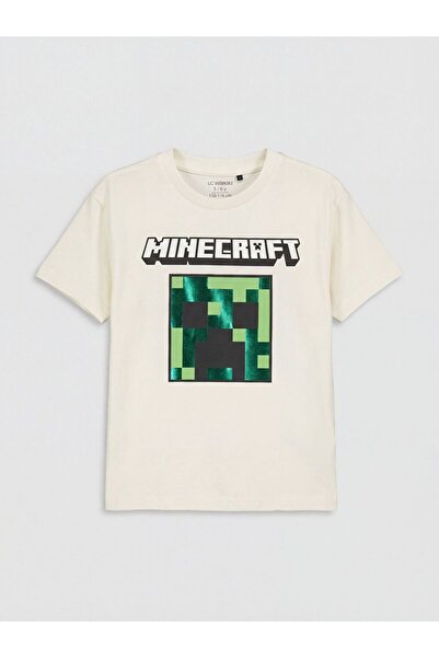LC Waikiki LCW Kids Minecraft Štampano majica za dečake