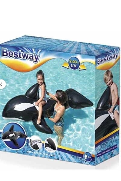 BESTWAY 41009 Jumbo Balina Havuz Deniz Şamandırası, Çocuklar için Şişirilebil...