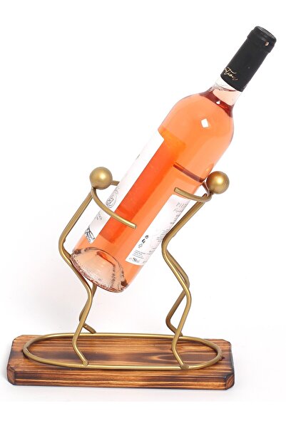 OEM Cadou hand-made, Twins, din lemn brad tratat si elemente de fier, auriu, ...