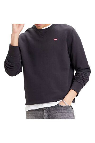 Levis ΝΕΟ ΓΝΗΣΙΟ CREW ΜΕΤΑΛΛΙΚΟ ΜΑΥΡΟ XL