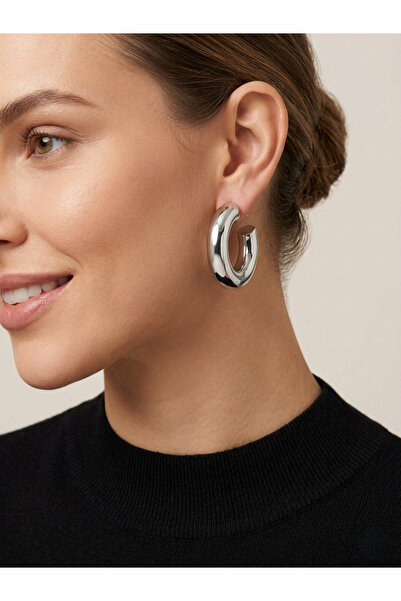 618 CONCEPT أقراط دائرية صغيرة من الفولاذ