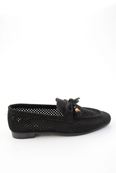 Bambi Siyah Kadın Loafer Ayakkabı K01688012772
