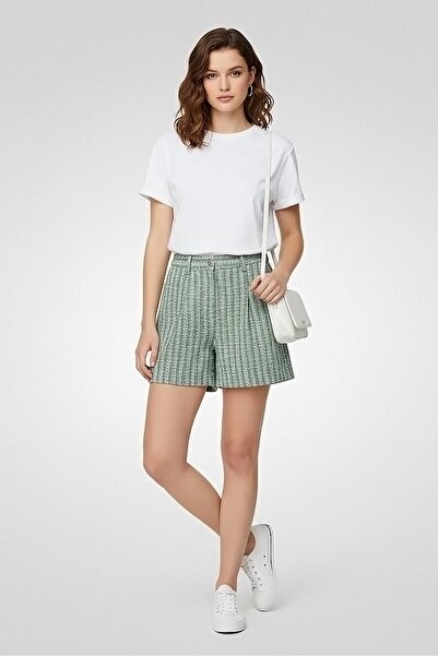 Maje Women Textured Basic Shorts, Multicolor