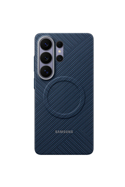 Samsung Galaxy S26 Ultra - Capac protectie spate Carbon Magnet Case, Albastru...