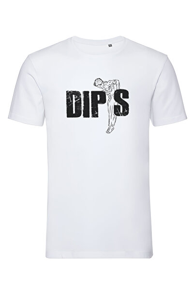 tricoultau.ro Men's 100% cotton T-shirt, Regular fit, DIPS print