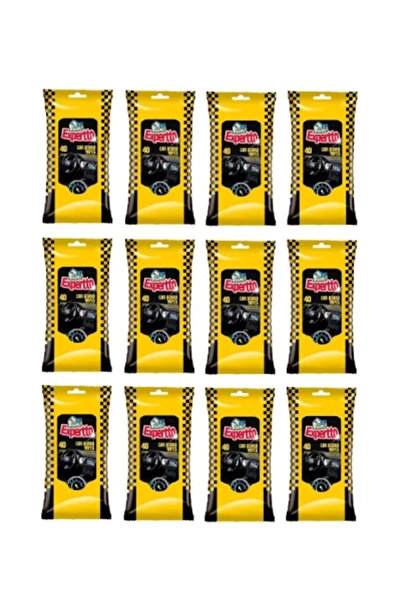 Expertto Promo Pack 12 X Wet Wipes Auto For Dashboard 40 pcs