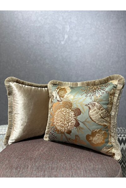 Fabricland Robin-9196 Karat Bird Tassel Διπλό Συνδυαστικό Εισαγόμενο Βελούδιν...