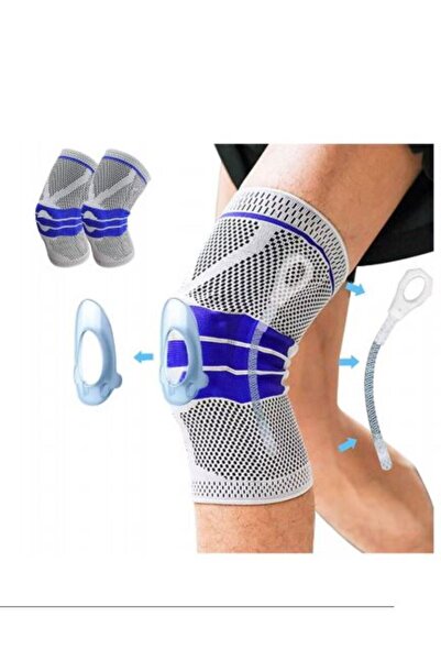 SimpluAcasa 1+1 Genunchieră Ortopedică de Compresie, Inel Silicon și Suportur...