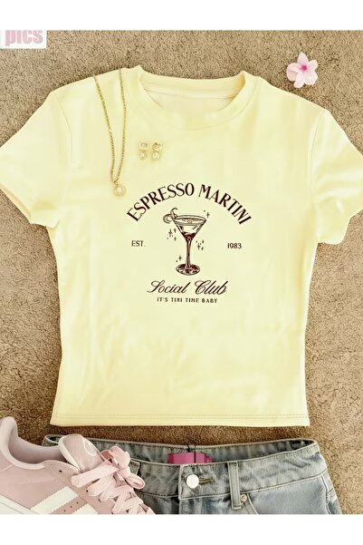 Toum Kemer Boy Espresso Martini Crop Blouse