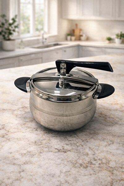 Rivorn Emsan 6 Lt 18/10 Stainless Steel Pressure Cooker with Capsule Base, In...