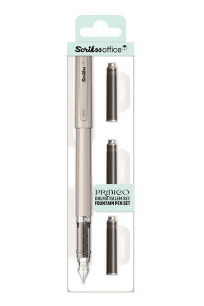 Scrikss مجموعة أقلام حبر PRIMEO مع صندوق خاص من DEKOMUS، هدية دفتر جيب من DEK...