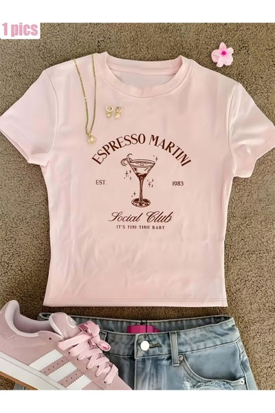 Toum Kemer Boy Espresso Martini Crop Blouse