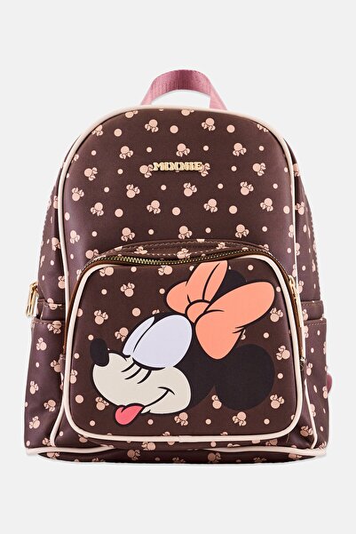 Disney حقيبة ظهر بطبعة رسومية للأطفال من ميكي وأصدقائه، باللون البني
