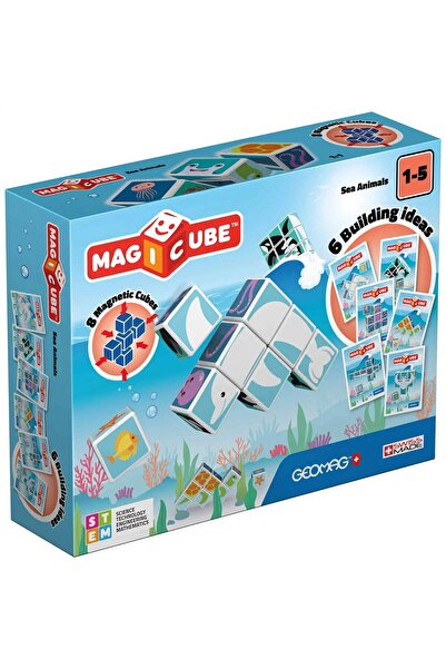 GEOMAG Magicube set magnetic 8 piese Animale de mare 146