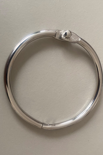 CİYU TİCARET Anahtarlık Kelepçe Halka Metal Silver Renk 1 ADET
