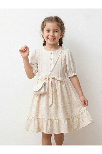 Cherrys Bebek Rochie pentru fetițe cu geantă Star Flower