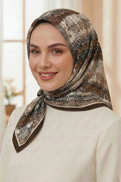 Levidor Crystal Scarf Wave Pattern Coffee