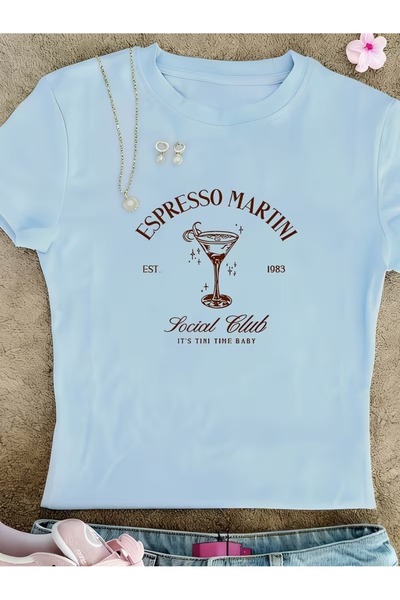 Toum Kemer Boy Espresso Martini Crop Blouse