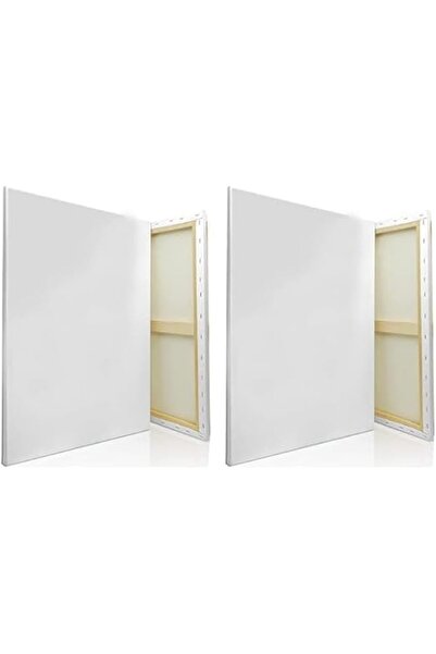 Al Raied آر إس ®   (عبوة من قطعتين) لوحات قماش فارغة بيضاء 60 سم × 90 سم - أل...