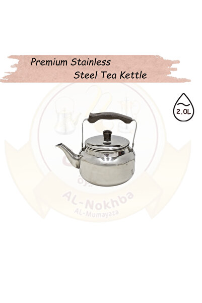 Al Nokhba 2.0L Premium Stainless Steel Tea Kettle – All-Stove top Ready – Erg...