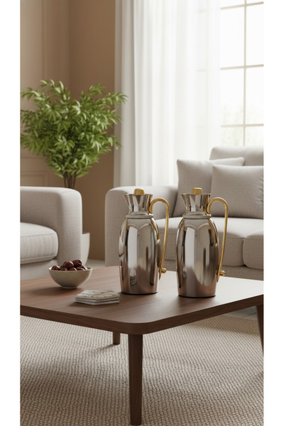 Generic 1 liter/750ml tea and coffee thermos set