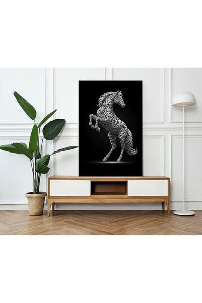 Al Raied Horse Wall Art Paintings Arabic Islamic Calligraphy Artwork for Home...