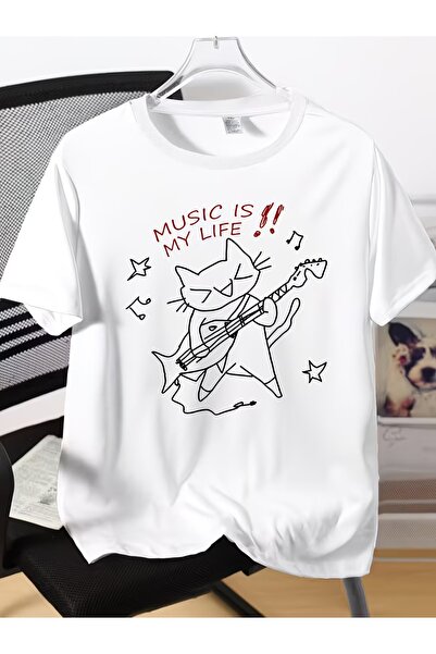 PixelWear Music Is My Life Kids Unisex Oversize T-Shirt