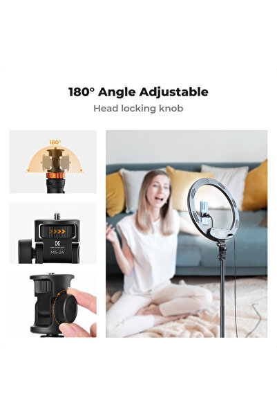 K&F CONCEPT 175CM Bluetooth Selfie Çubuğu & Tripod (1/4'' Evrensel Bağlantı Tipi)