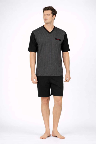 Pierre Cardin Men's V-Neck 3-Piece Pajama Set Black Color 026Pc.Z.6Eta1.Gr.3....