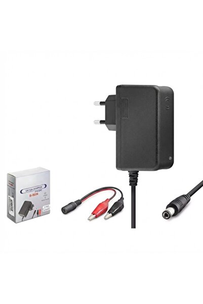 HerEveOyuncak Akü Şarj Cihazı 12V 2.5A 30W Krokodil Uçç Akü Şarjj Adaptörü (lT)