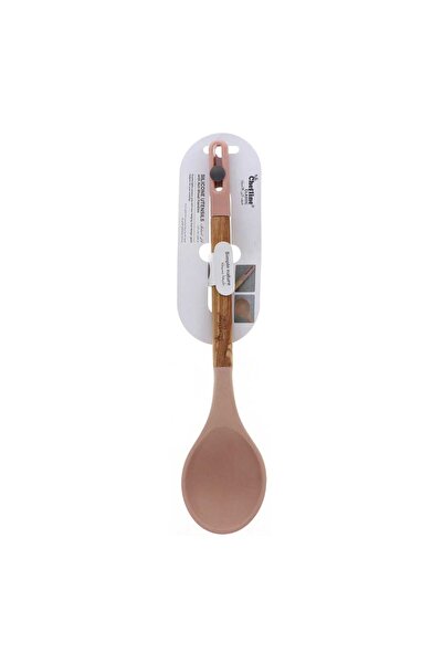 Chefline Silicone Spoon With Wooden Handle