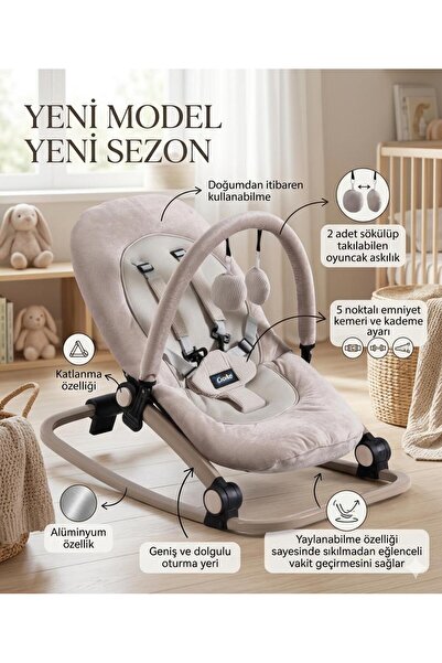 ÖYKÜ BEBEK DUNYASI Yeni Sezon Katlanır Sallanır Sabitlenir Anakucağı-Beşik %1...