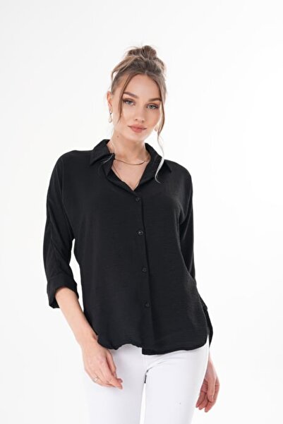 ZARİFSTORE Women's Elbow Sleeve Ayrobin Shirt