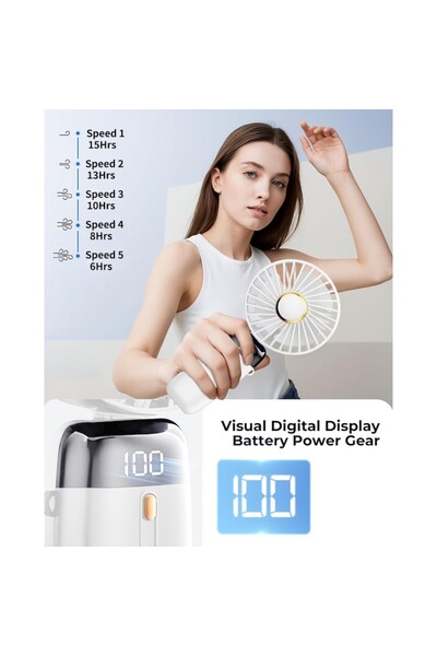 OEM Ventilator portabil USB reincarcabil, mini ventilator ultra-silentios cu trei viteze