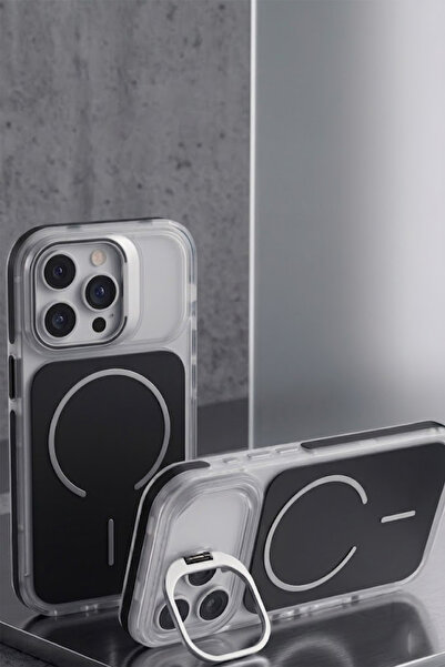 FABRON İphone 15 Pro Max Metal Kamera Standlı MagSafe Özellikli Mat Lims Renk...