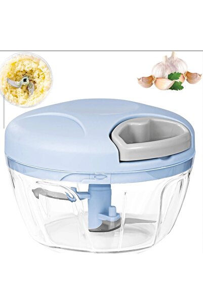 EOTİA HAND CUTTER Tocator de legume, Manual, Albastru/Transparent