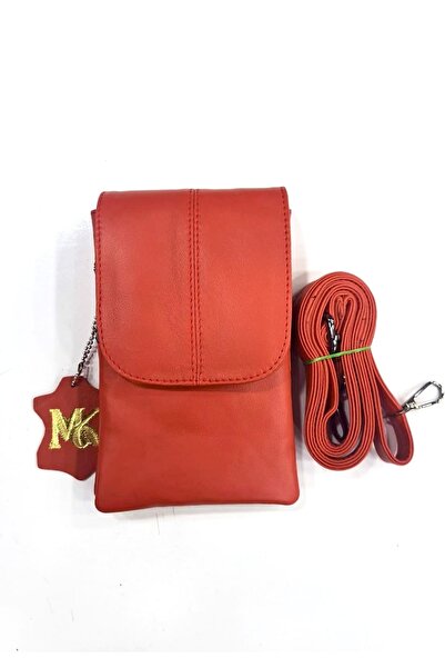 Mocikon Genuine Leather Unisex 2-Compartment 3-Pocket Mobile Phone Bag with S...