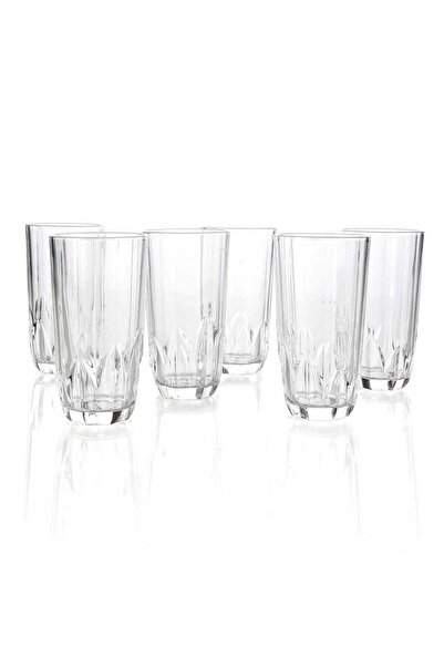 Crystal Drops Long Glass Tumbler, 6 pcs