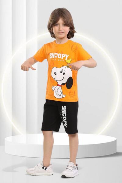 BUUFUU Καλοκαιρινό σετ για αγόρια με κοντομάνικο μπλουζάκι και σορτς με στάμπ...