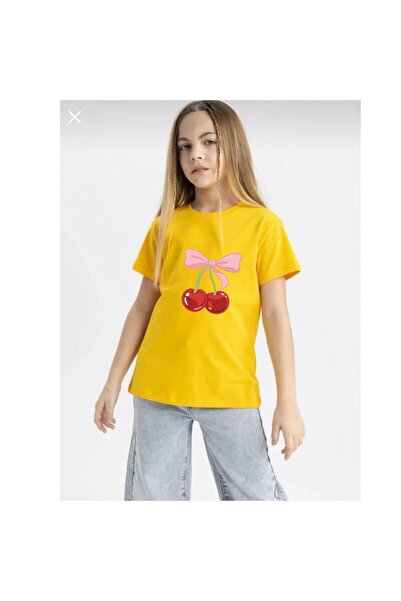 playwear Παιδικό unisex μπλουζάκι με στάμπα κορδέλας κεράσι, 100% βαμβάκι, με...