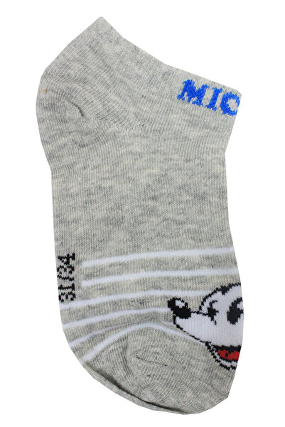 Disney Socks, 65% cotton, Mickey Mouse, gray