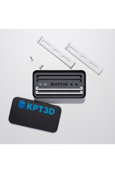 KPT3D Invisible License Plate Holder Set White