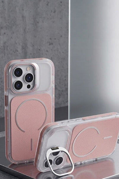 FABRON İphone 15 Pro Max Metal Kamera Standlı MagSafe Özellikli Mat Lims Renk...