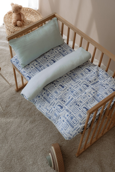 TBA COLLECTION Set cuvertură de pilotă din muselină pentru o persoană - 150x2...