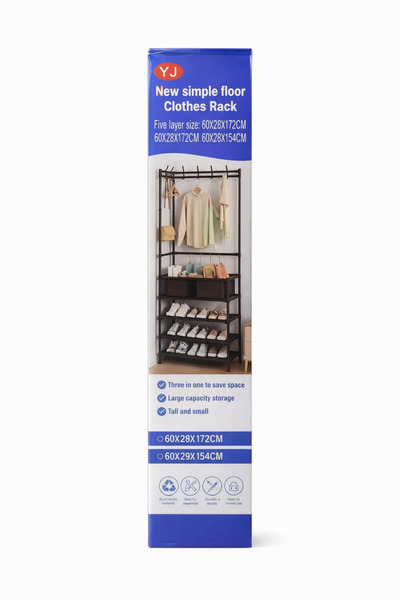OEM Shelf-type clothes support – Clothes Rack YJ (with shelves)