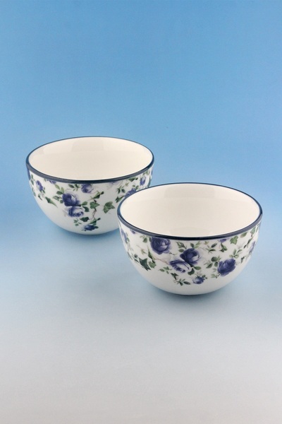 Bursa Porselen Dekor Blue Ivy 2 Porcelain Bowls