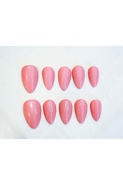 Nailvana Μικρά Χειροποίητα Αυτοκόλλητα Νύχια σε Απόχρωση Ροζ Καραμέλας