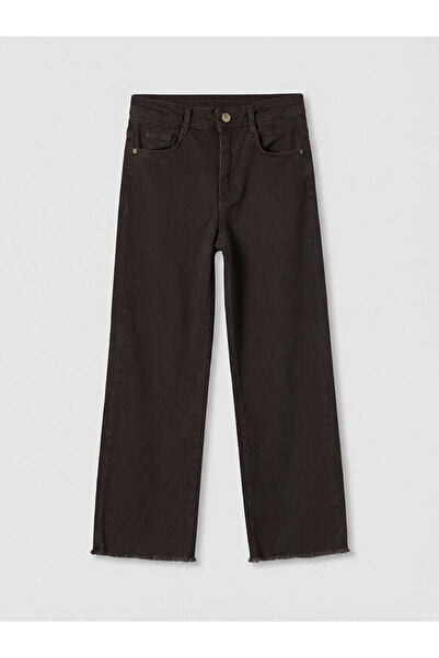 LC Waikiki Pantaloni din denim pentru fete cu picior larg, Sparkly Choices, d...